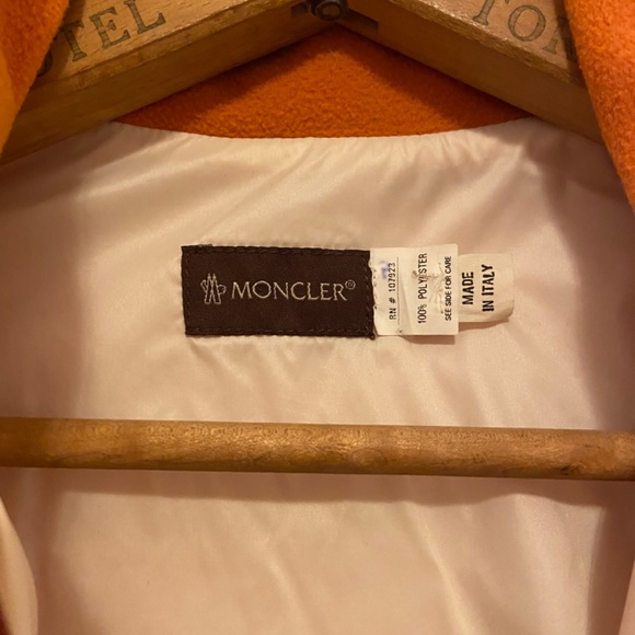 Moncler Orange Fleece Jacket - Picture 2 of 3